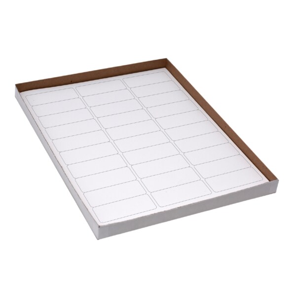 Cryo Label Laser Sheets 67x25mm for Racks/Boxes White